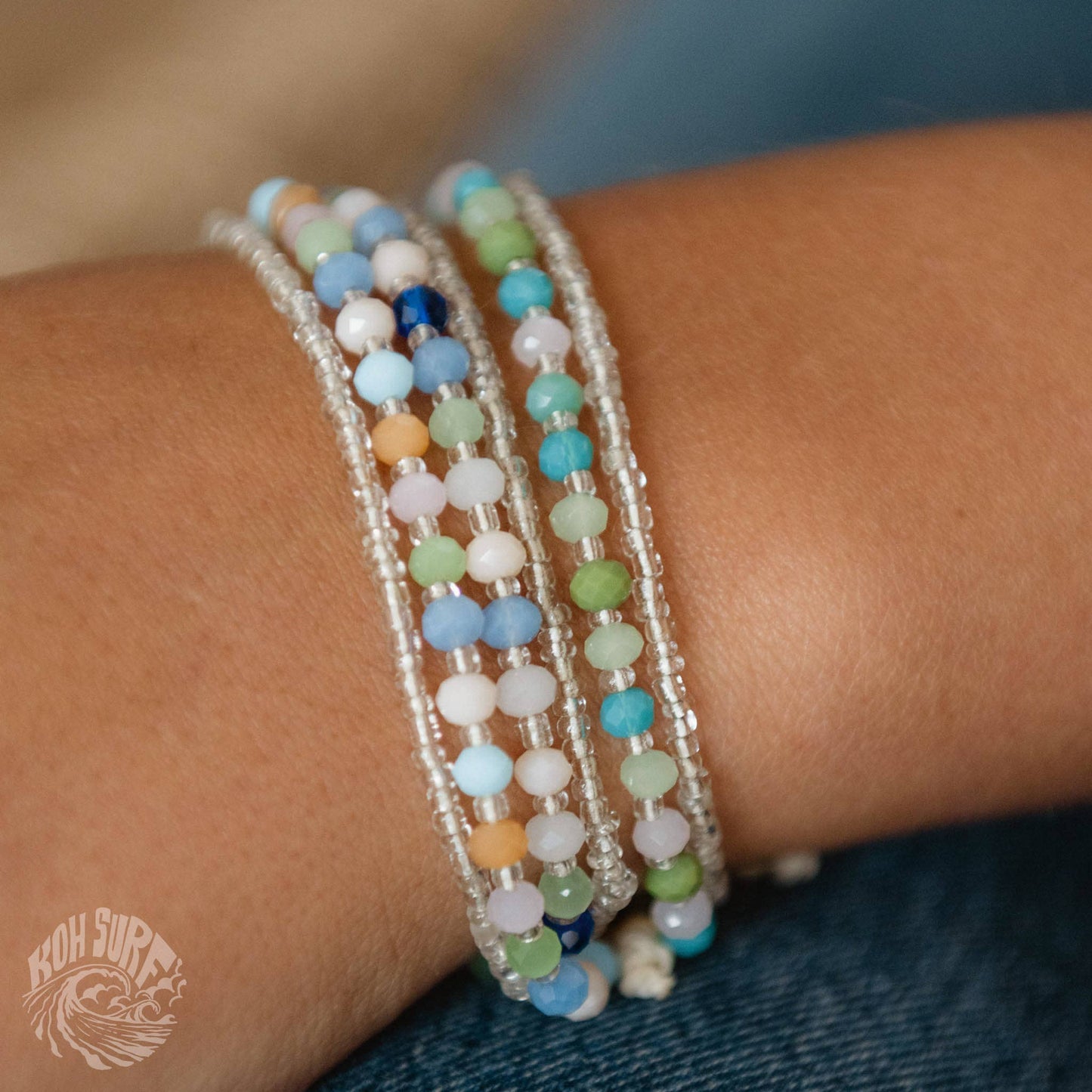 Pineapple Island - Kanawa Beach Beaded Bracelet, Surf Bracelet by Koh Surf : Summer Tone PAL-142s