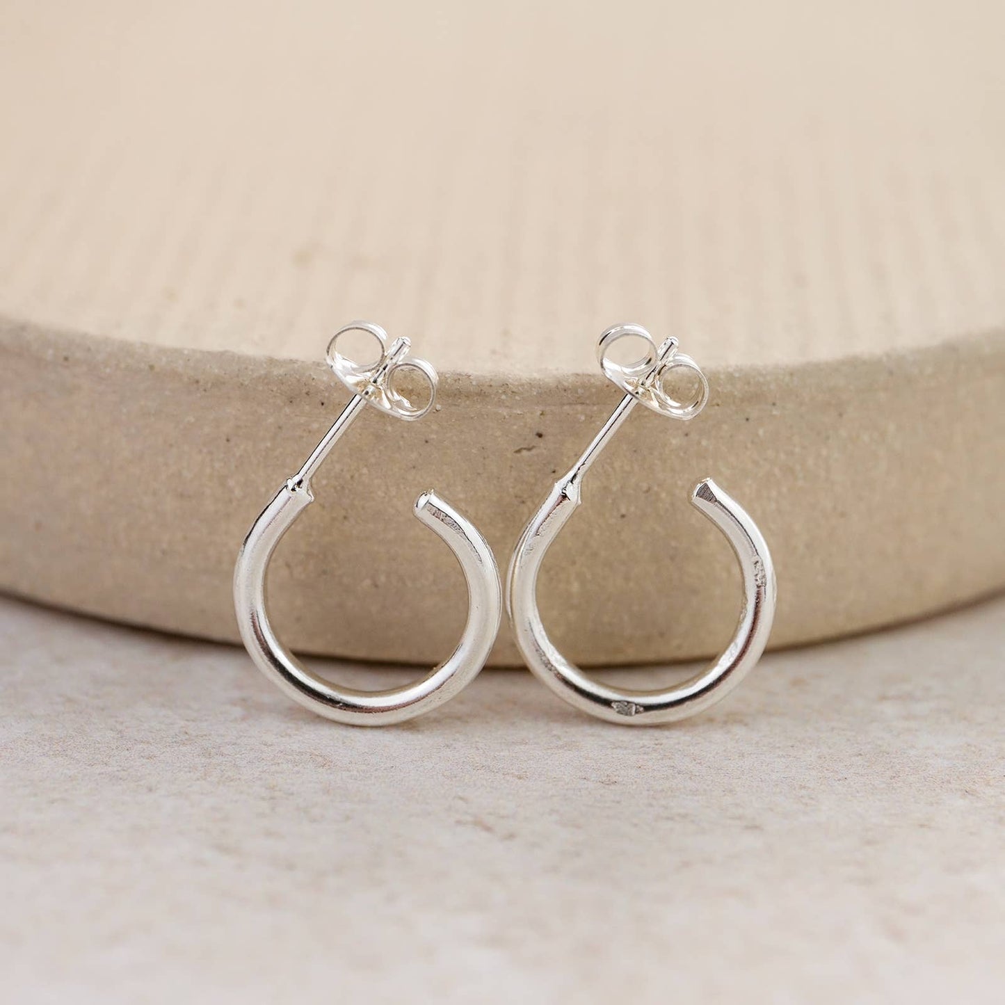 Lucy Kemp Jewellery - Sterling Silver Everyday Mini Circle Hoops