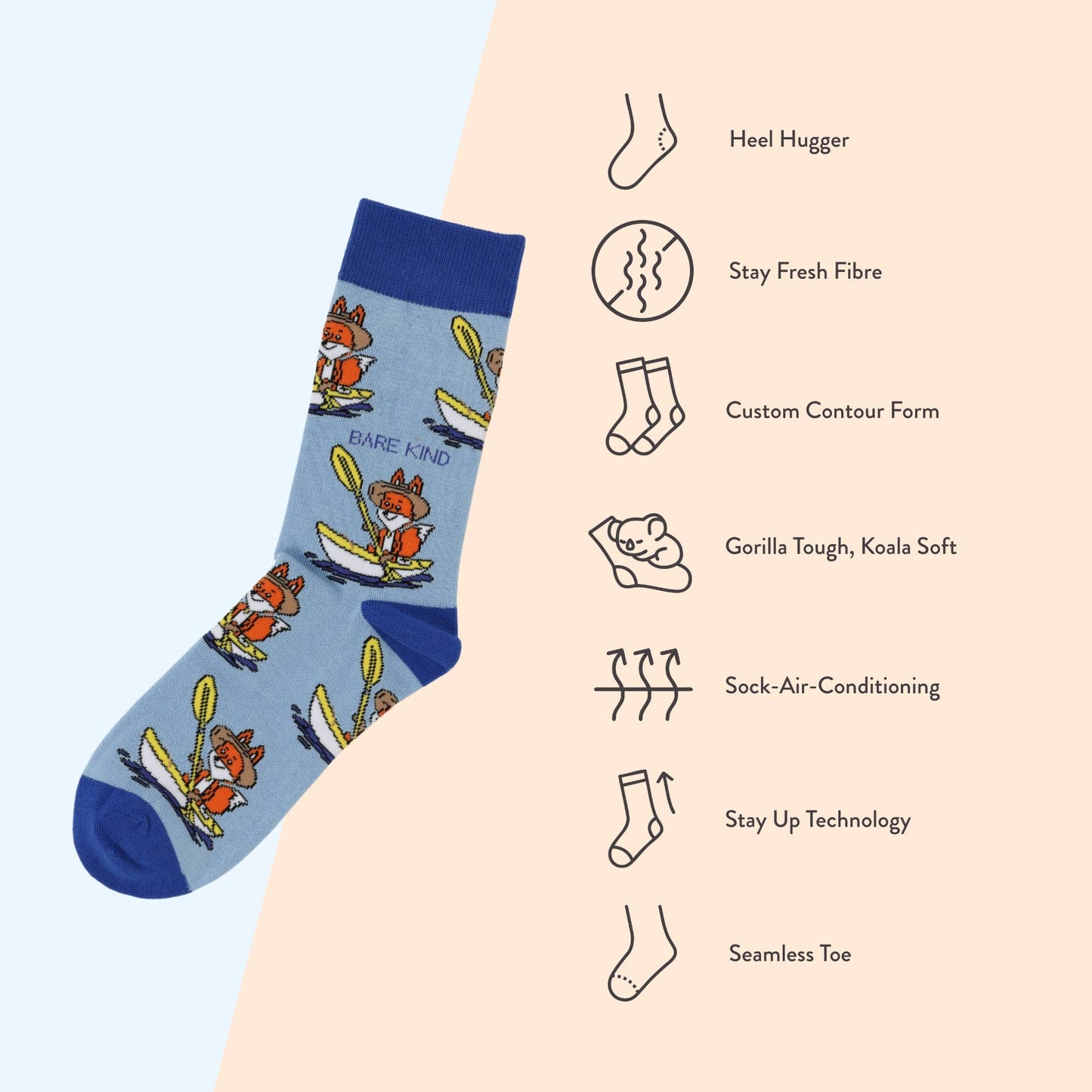 Bare Kind - Fox Socks