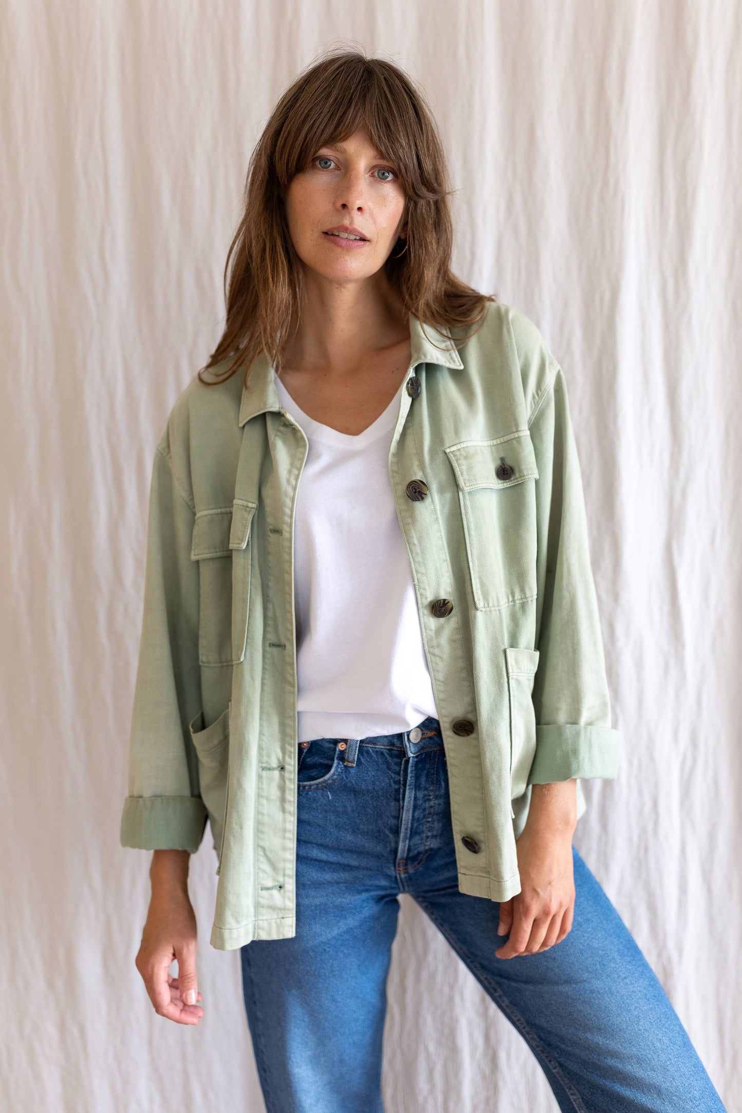 Ivy Dotty V Organic Cotton White: 100% Organic Cotton