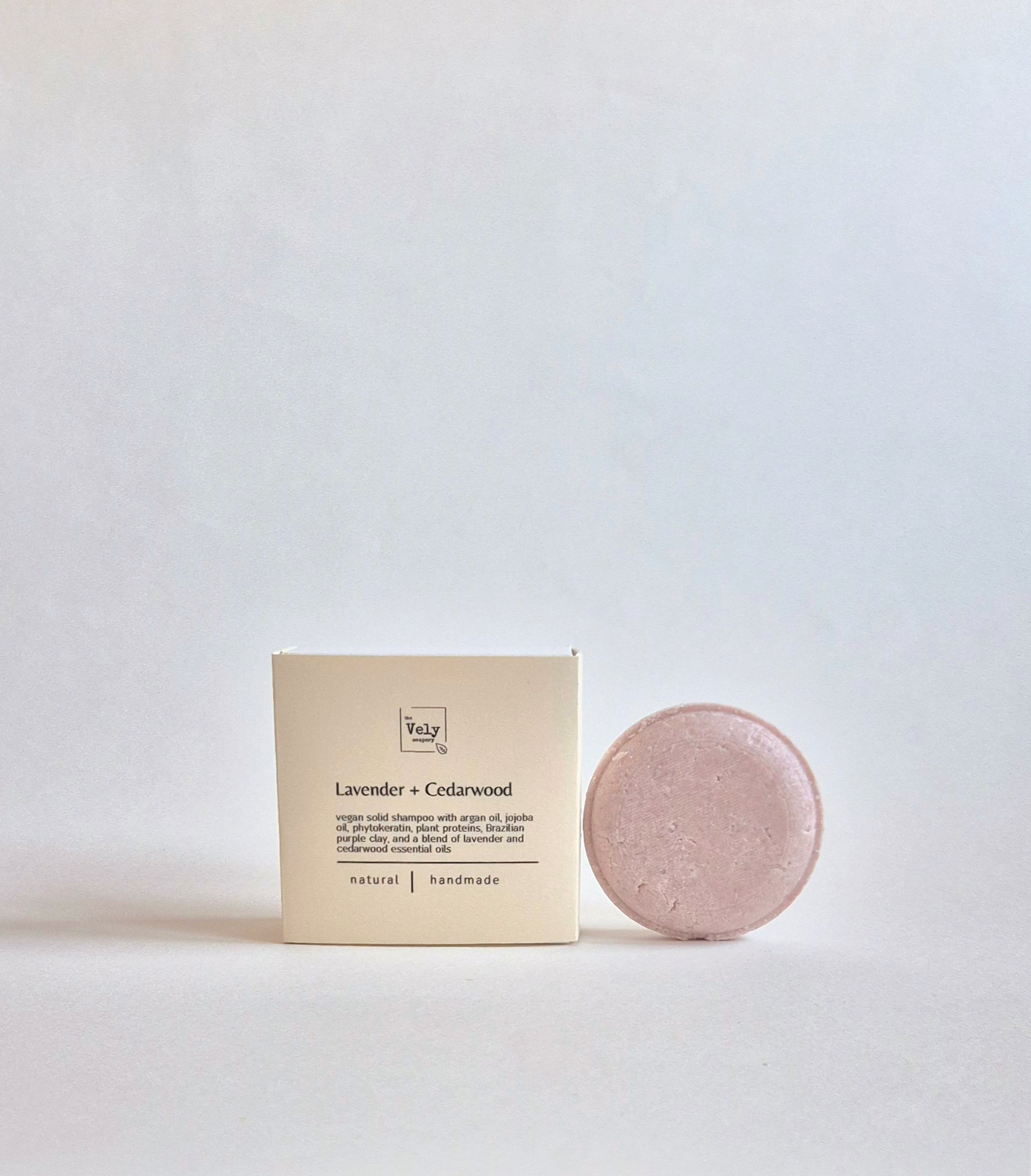 The Vely Soapery - Vegan Solid Shampoo with Argan Oil and Lavender