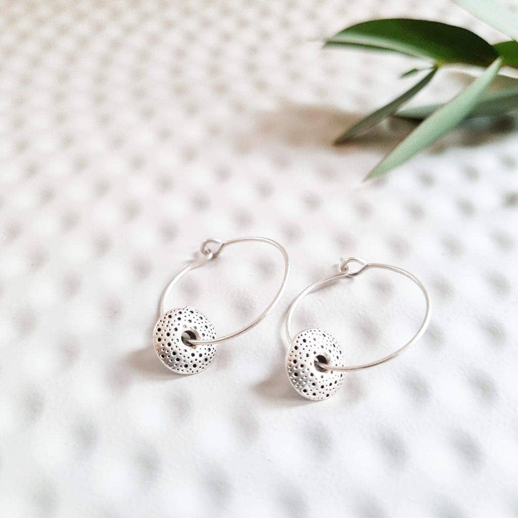 Beach Pebble Earrings in a Bottle