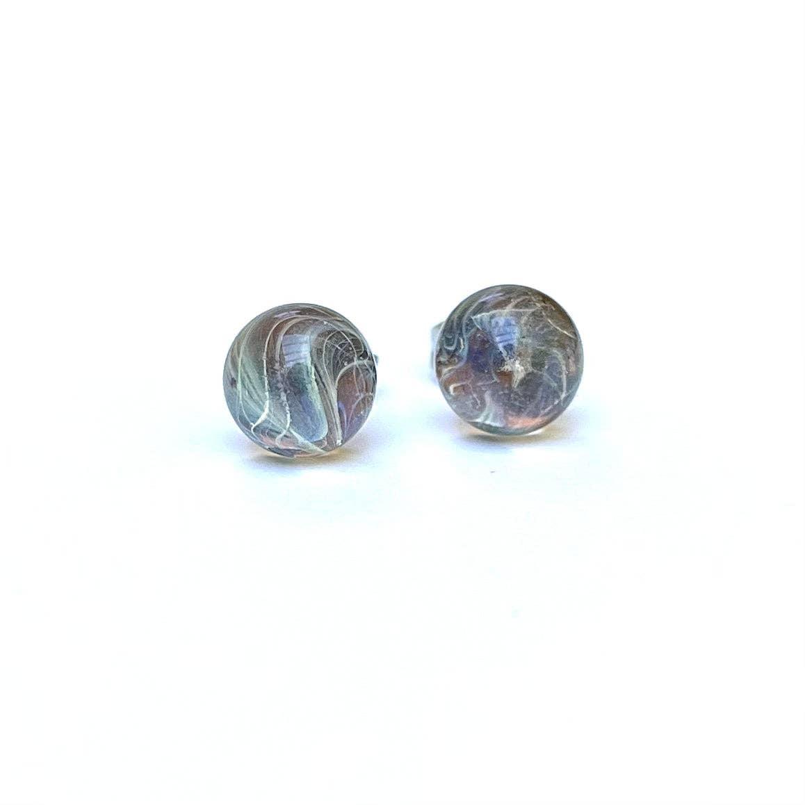 Helen Chalmers - Pallas Celestial Studs, Handmade Glass