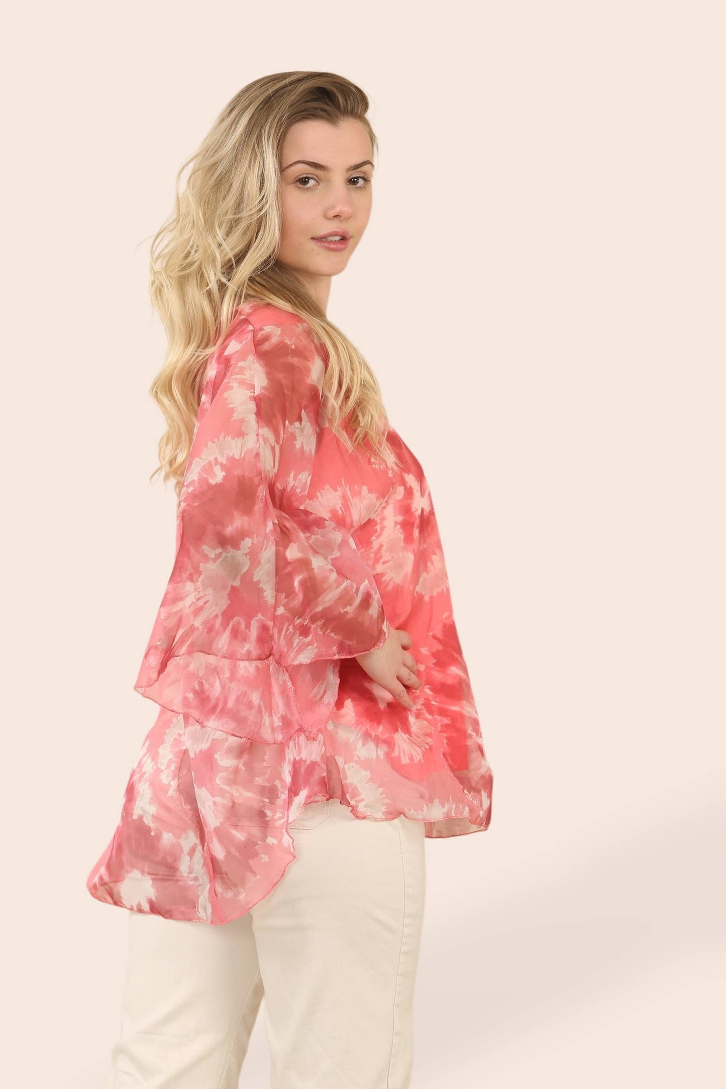 Kurt Muller - Tye Dye Silky Blouse