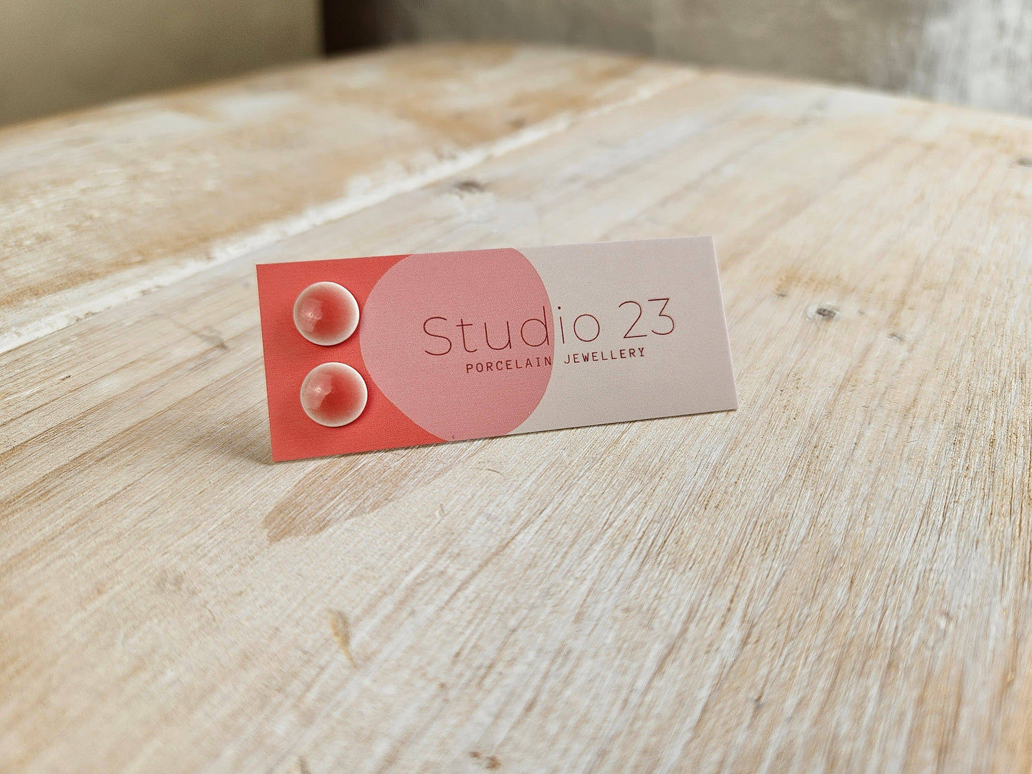 Studio 23 Ceramics - Stud Circle Earring Pair