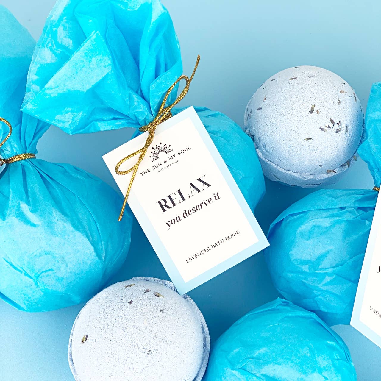The Sun & My Soul Relax You Deserve It - Relaxing Lavender Bath Bomb
