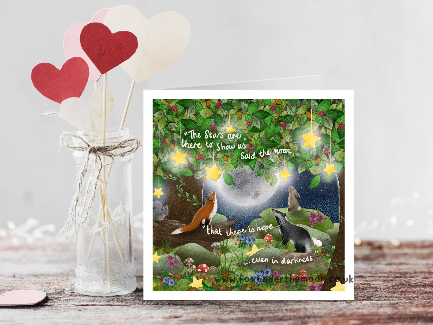 'Counting Stars' - Greeting Card by Fox Under The Moon