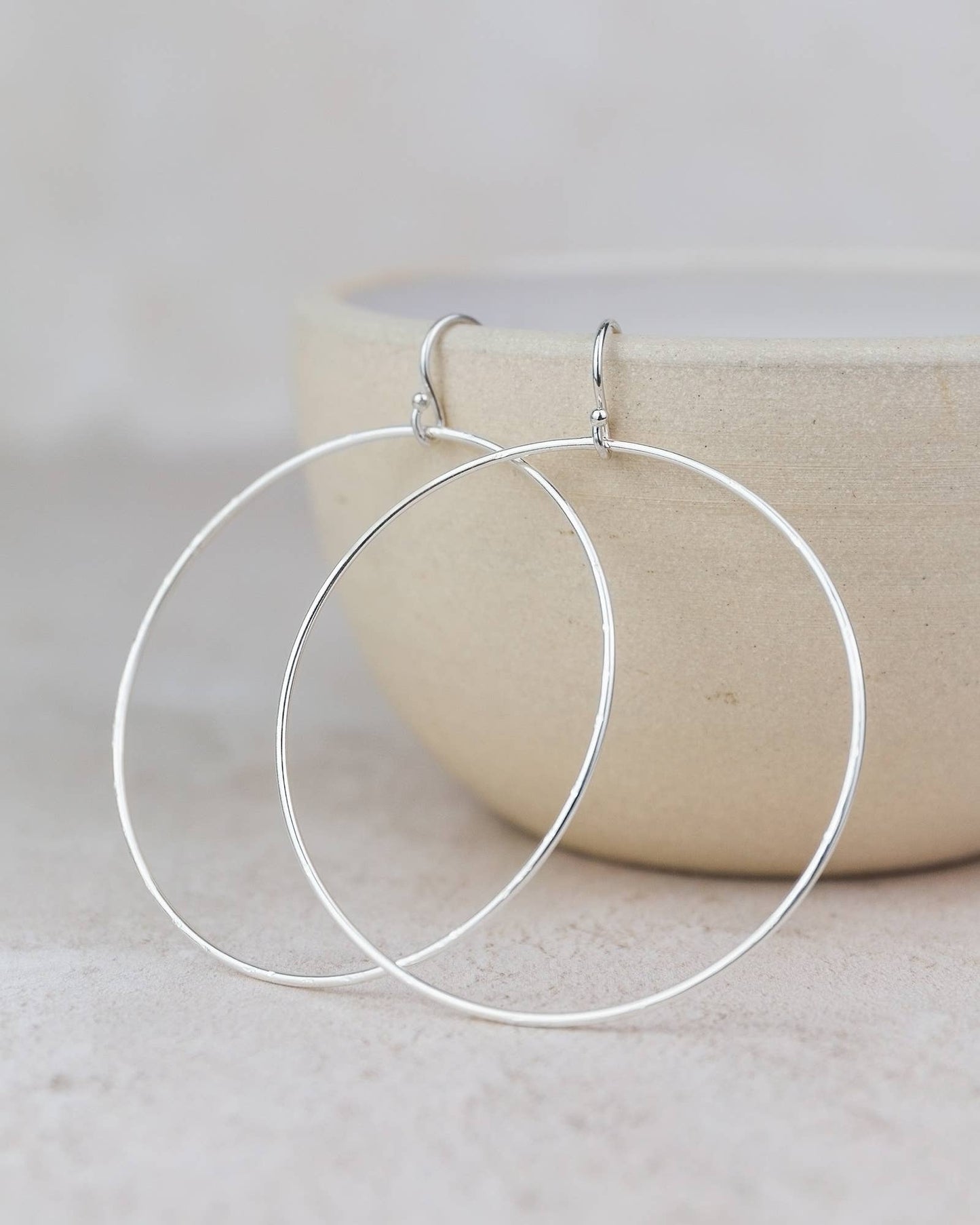 Lucy Kemp Jewellery - Sterling Silver Geo Circle Earring