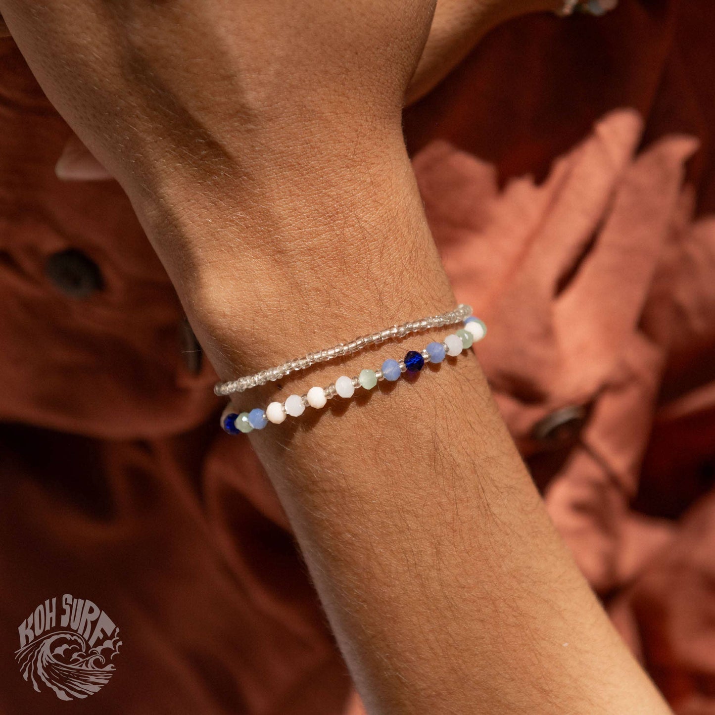 Pineapple Island -  Kanawa Beach Beaded Bracelet, Surf Bracelet by Koh Surf : Earth Tones - PAL-140