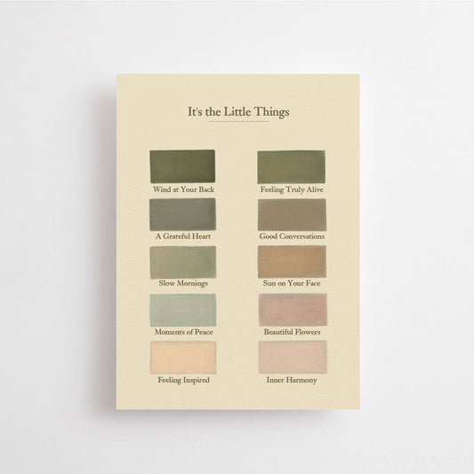 Anna Cosma - IT'S THE LITTLE THINGS - CARD - VINTAGE COLOR PALETTE