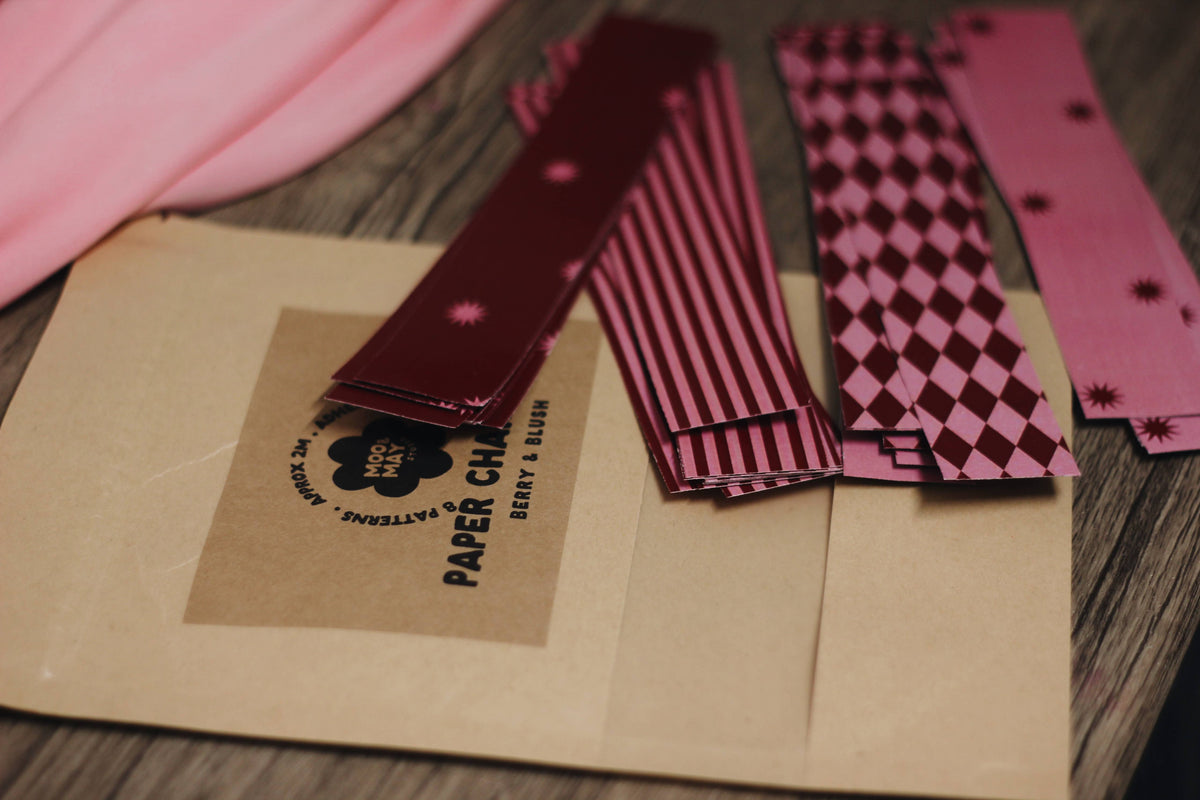 Berry & Blush | Paper Chain Kit Valentines Party Decor