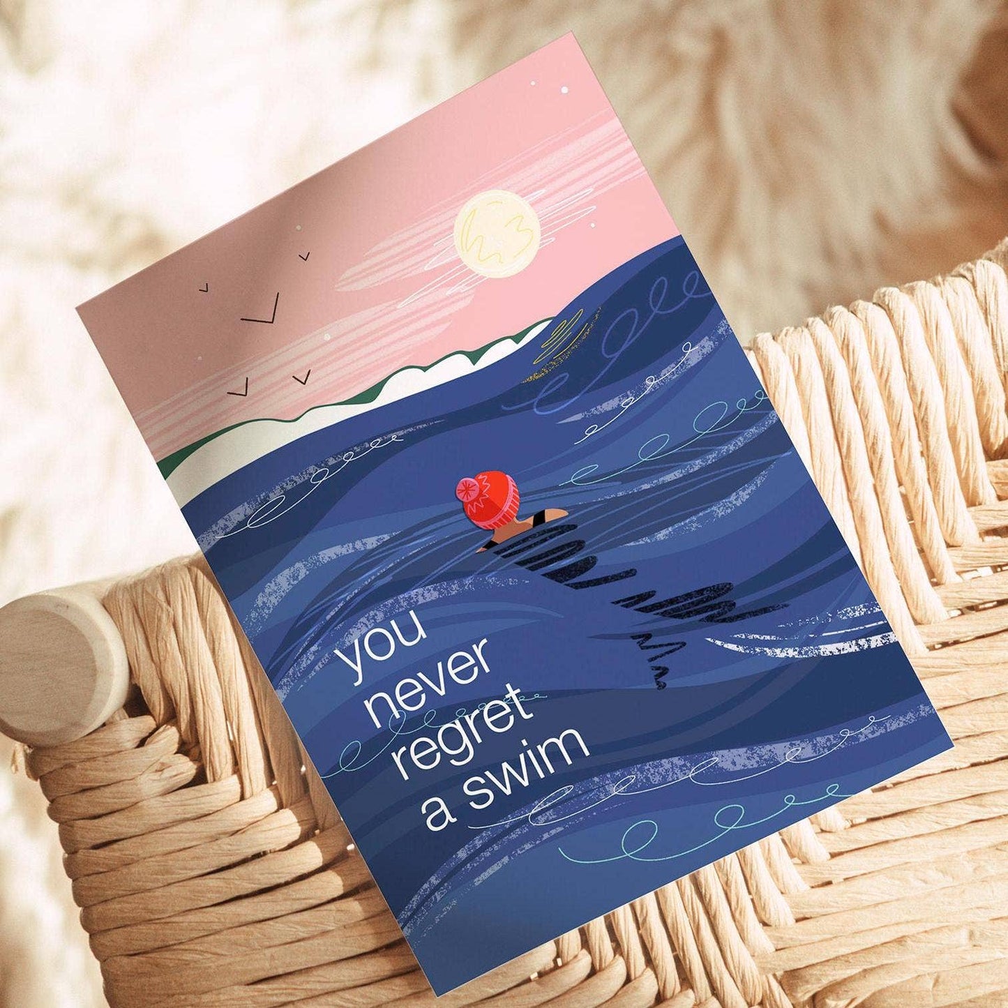 You Never Regret a Swim Greeting Card