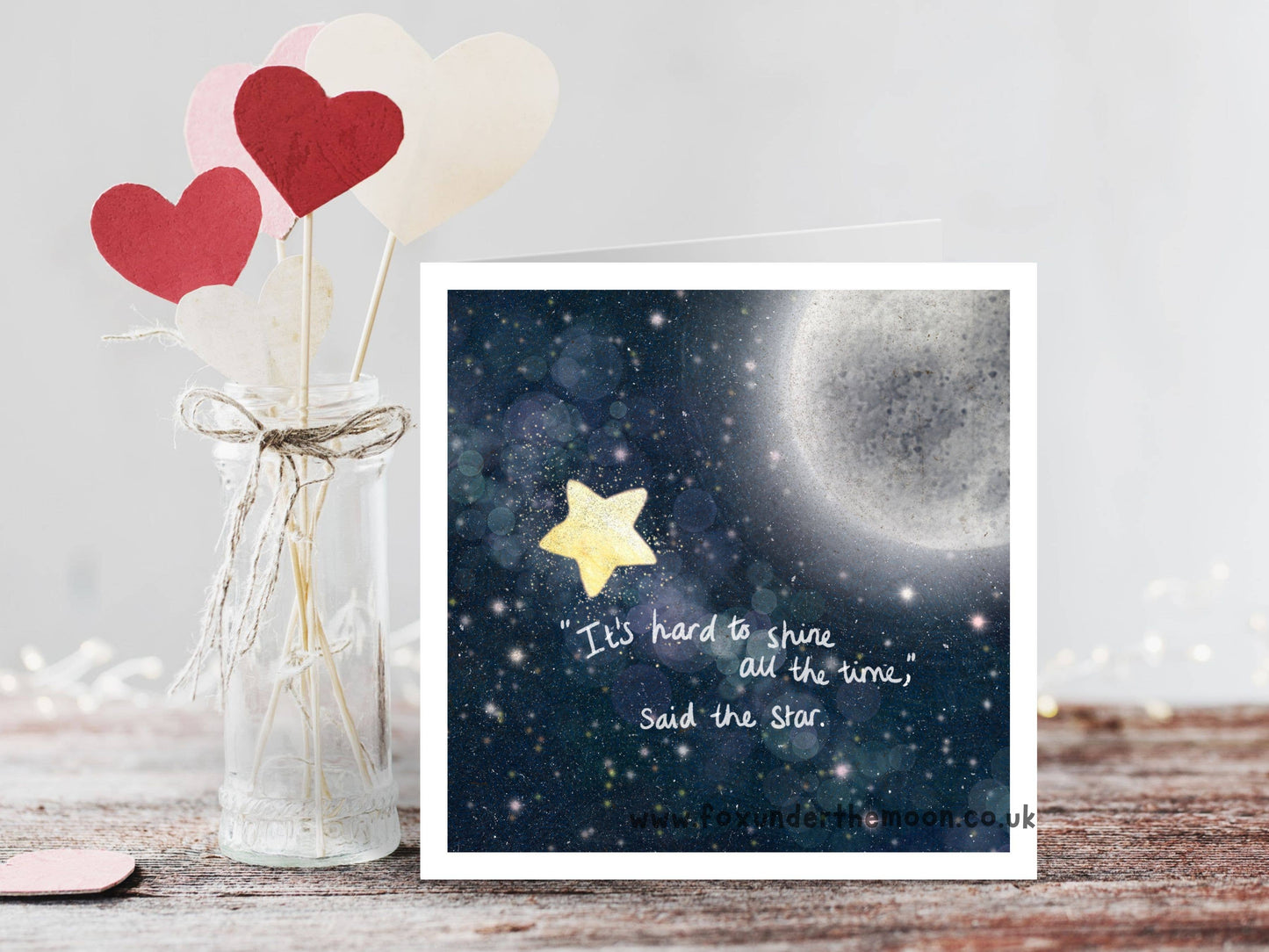 'Star' - Greeting Card by Fox Under The Moon