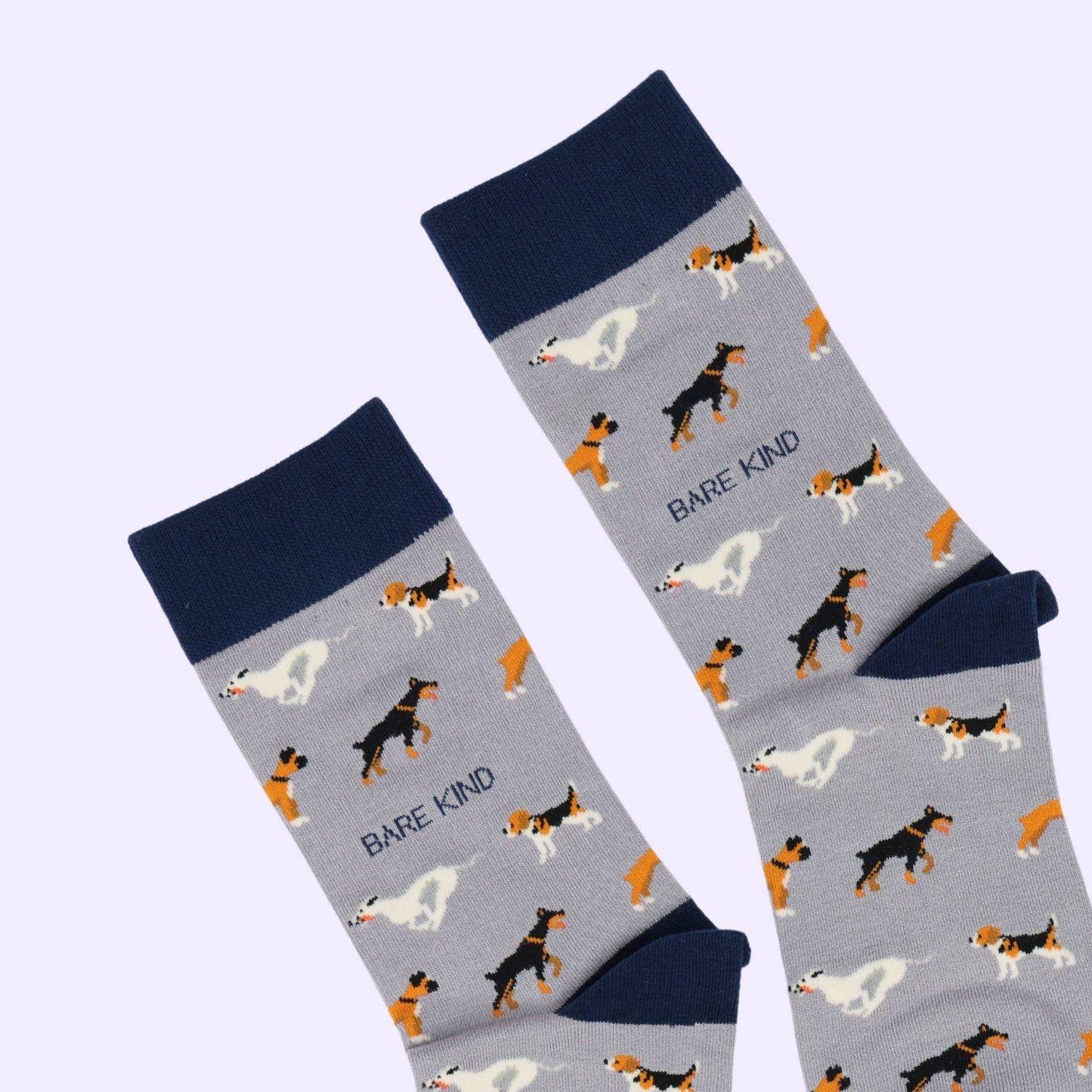 Bare Kind - Purple Dog Socks