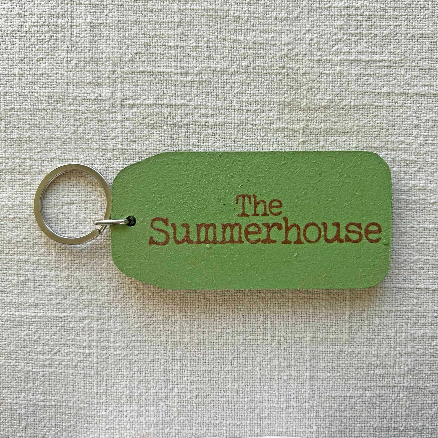 The Wooden Postcard Company - THE SUMMERHOUSE Wooden Key Tag