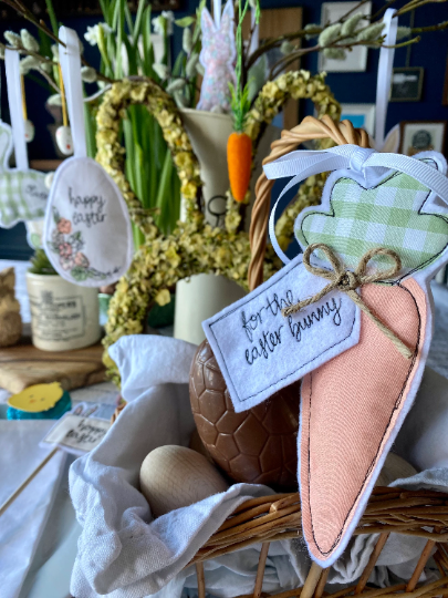 Girl Friday Embroidery - Easter Bunny Carrot