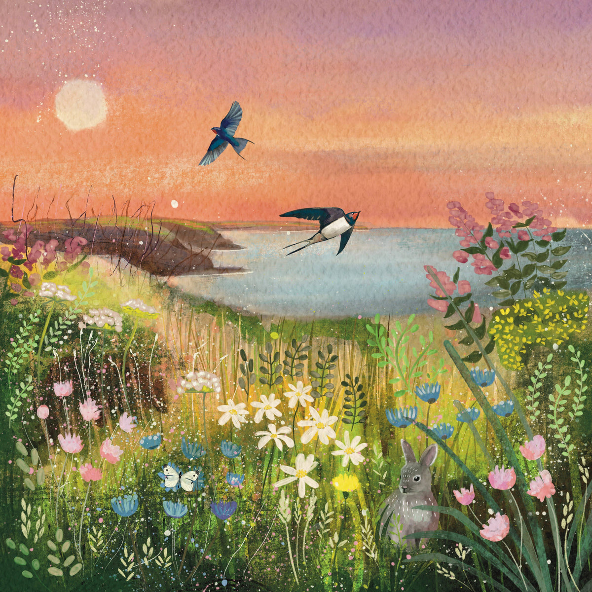 Glitter & Earth - Swallow sunset