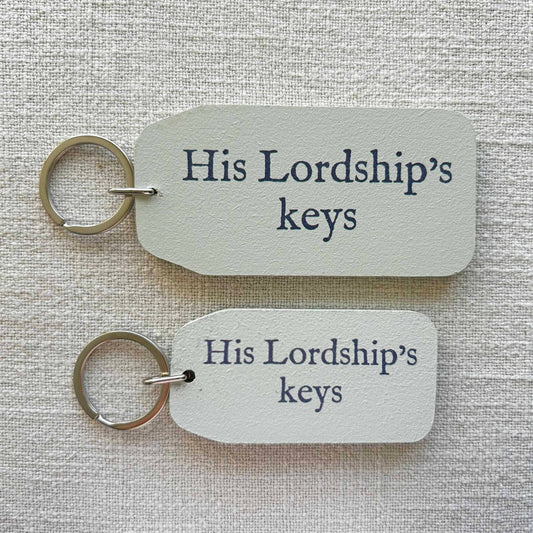 The Wooden Postcard Company - HIS LORDSHIP'S KEYS Wooden Key Tag