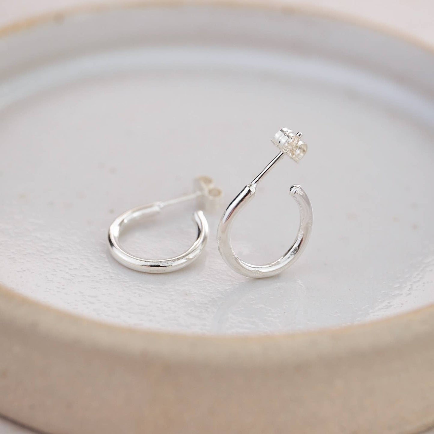 Lucy Kemp Jewellery - Sterling Silver Everyday Mini Circle Hoops