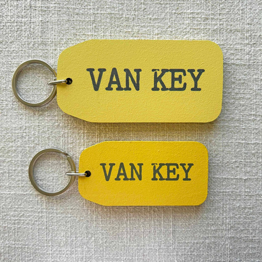 The Wooden Postcard Company - VAN KEY Wooden Key Tag