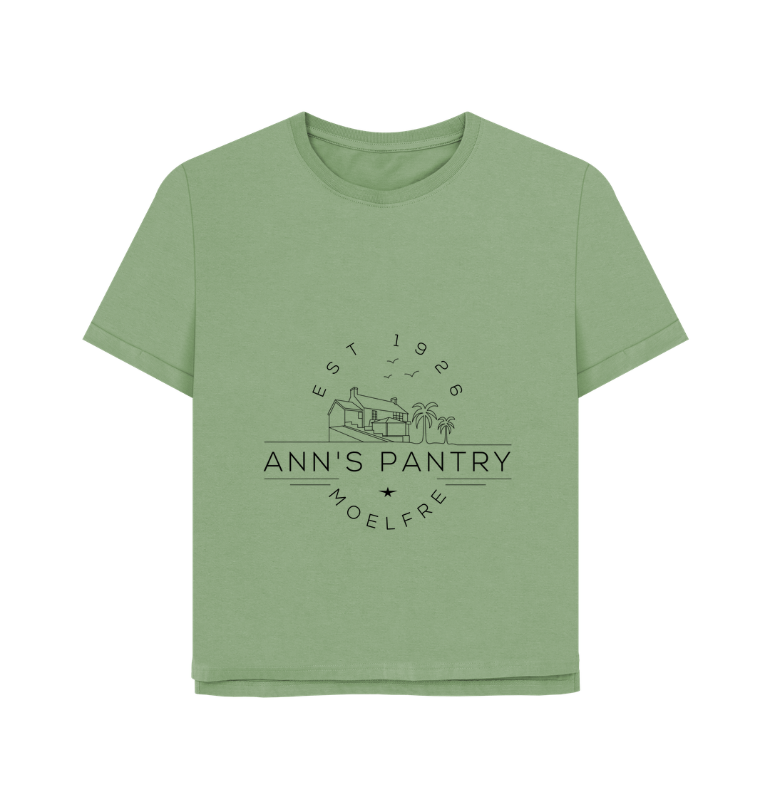 Sage Ann's Pantry Women's Boxy tee Logo 1