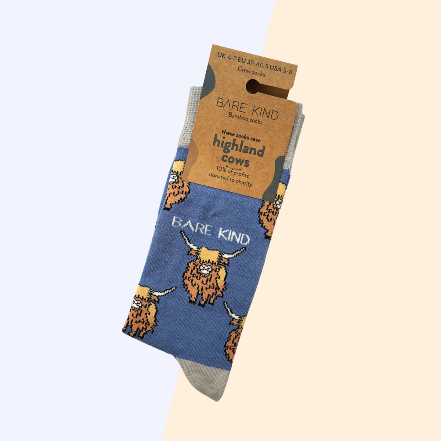 Bare Kind - Highland Cow Socks