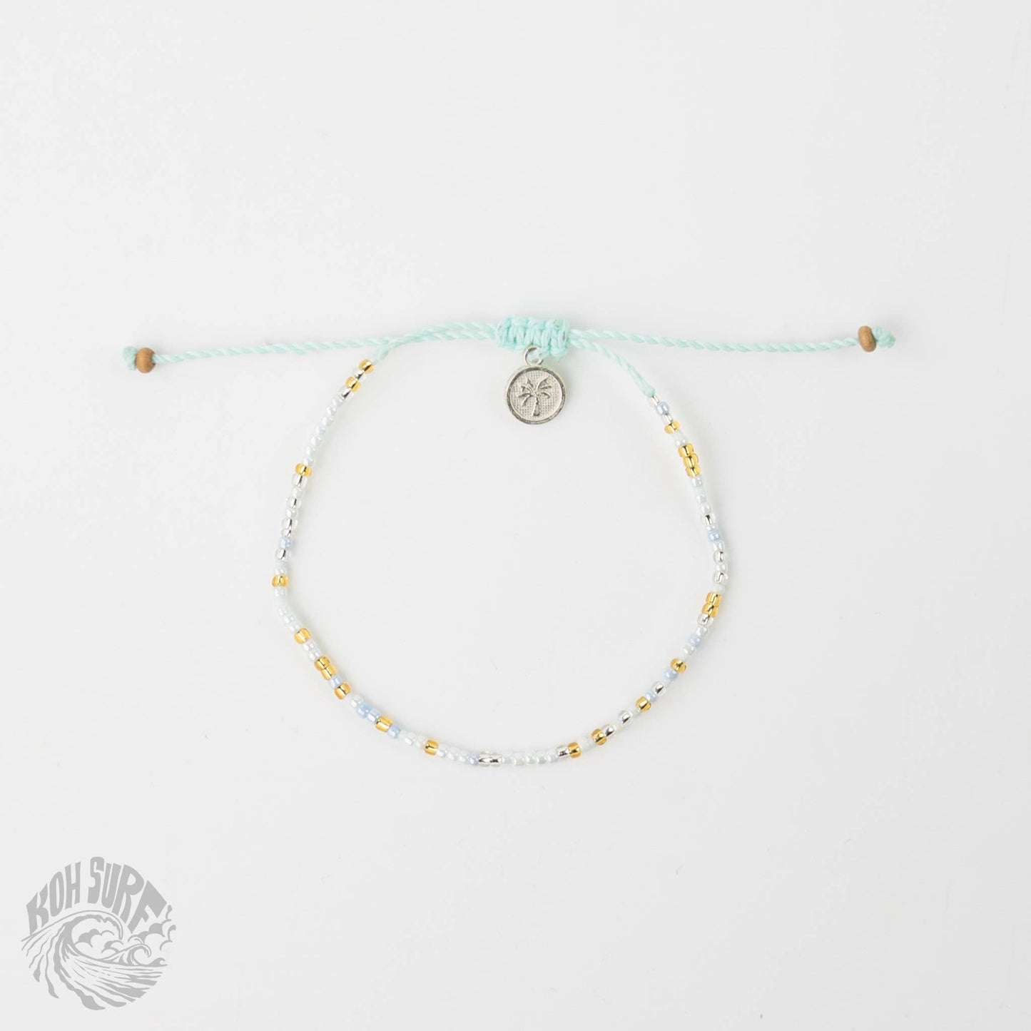 Pineapple Island - Alila Dainty Beaded Anklet, Beach Anklet by Koh Surf: Peach