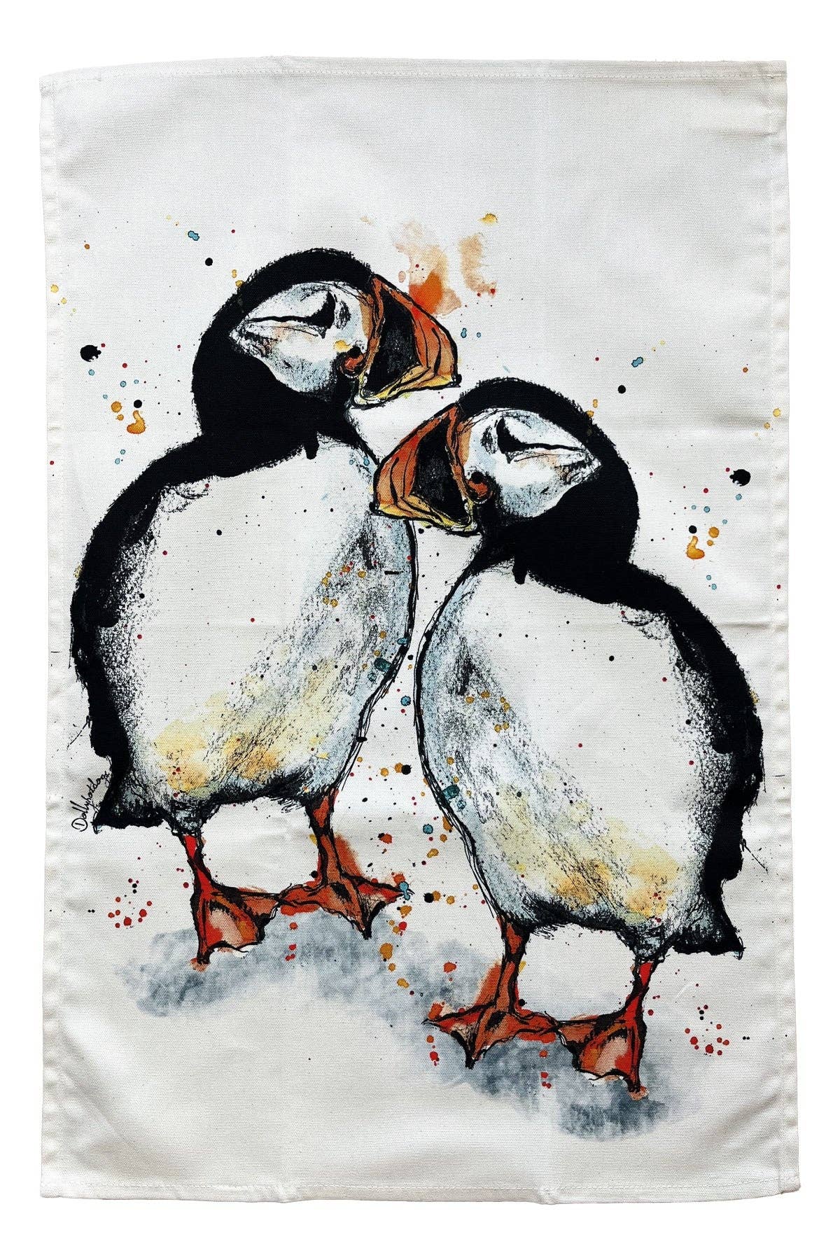 Dollyhotdogs - Puffin Tea Towel