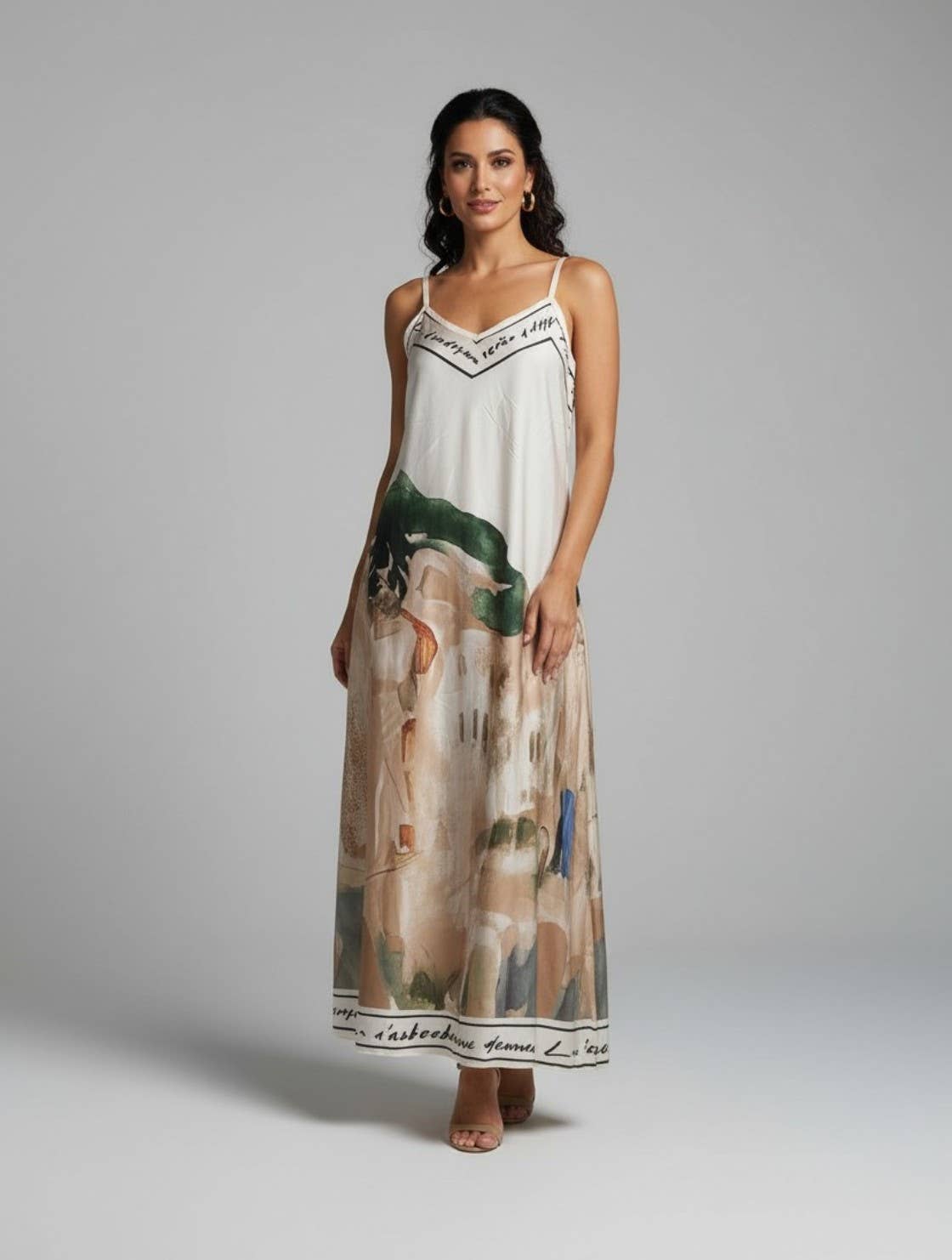 Vienna Bliss Printed Maxi Dress
