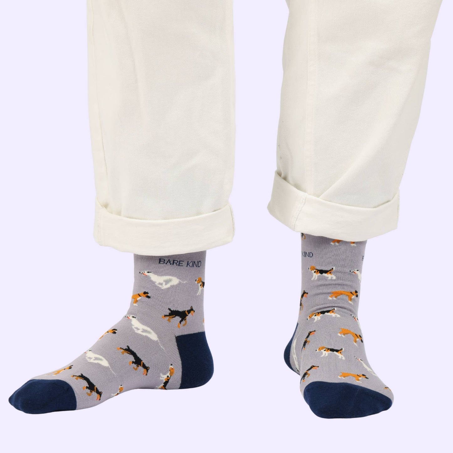 Bare Kind - Purple Dog Socks