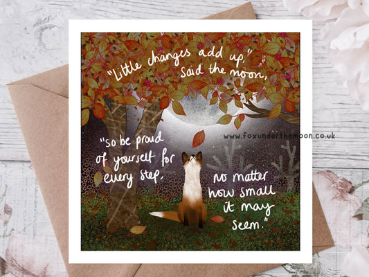 'Changes' - Greeting Card by Fox Under The Moon