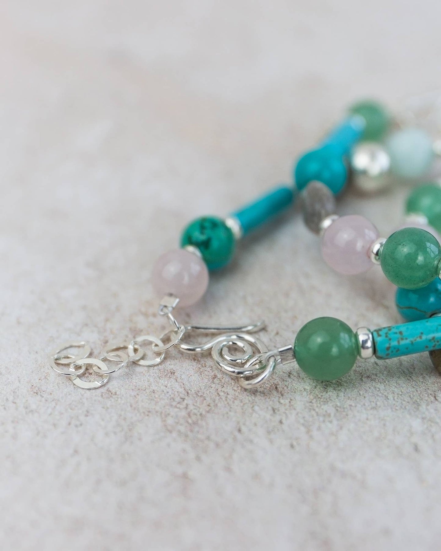 Lucy Kemp Jewellery - Sterling Silver & Semi Precious Stone Bracelet