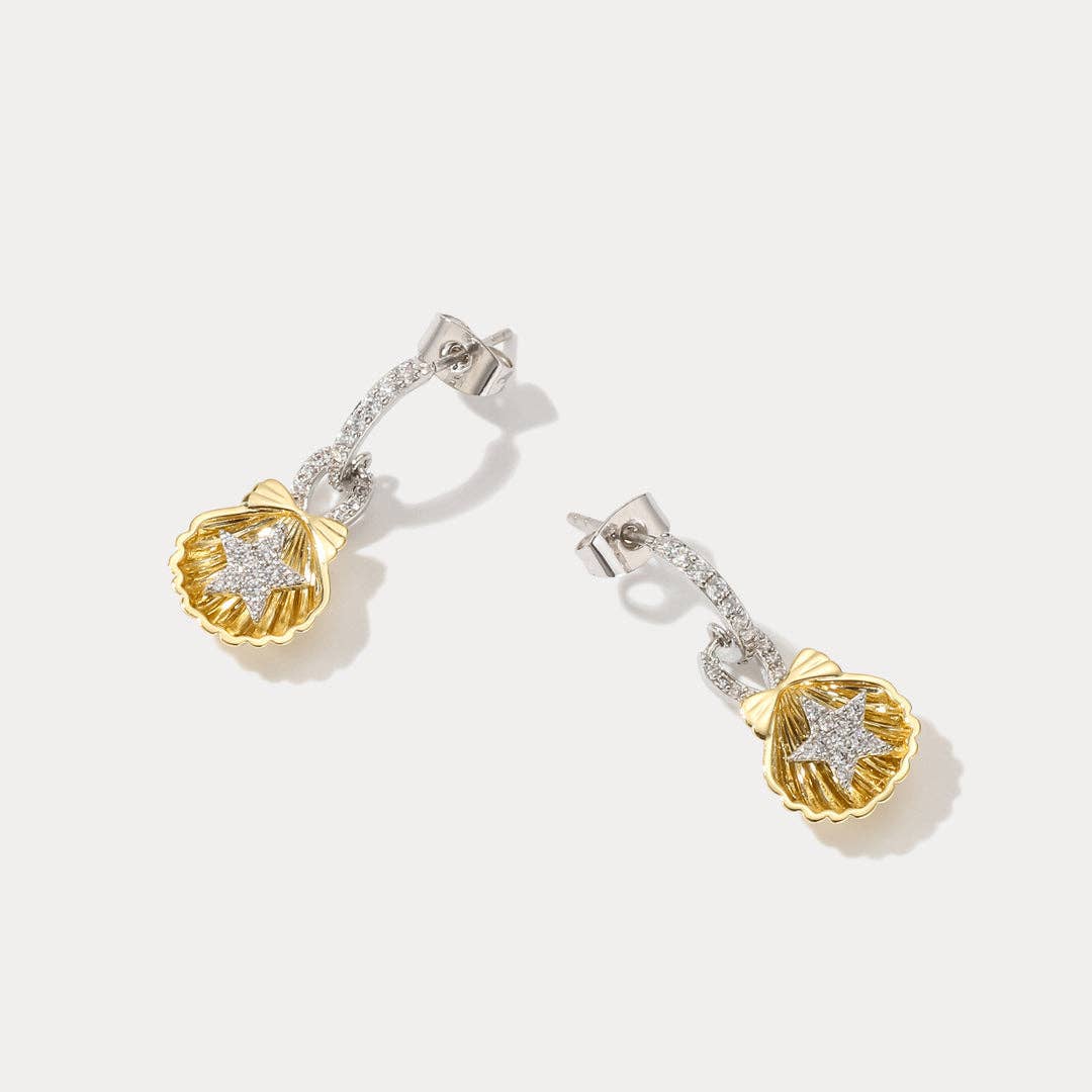 Verdivine - Starfish Shell Earrings