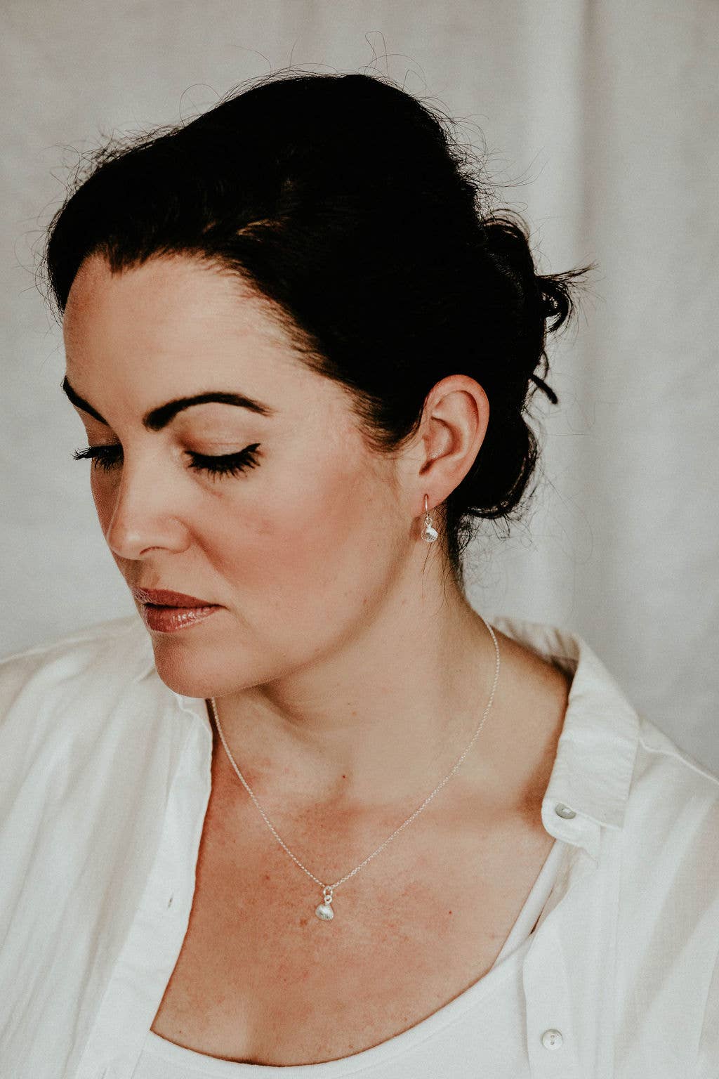 Lucy Kemp Jewellery - Sterling Silver Shell Earring