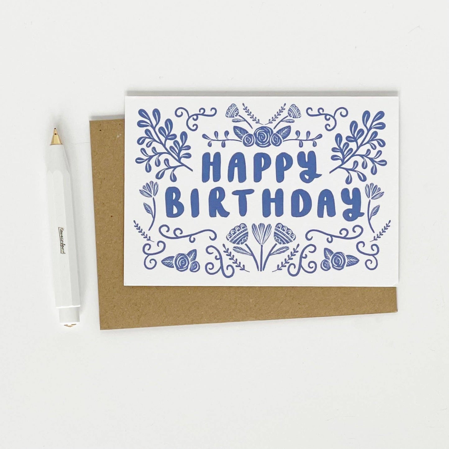 Lomond Paper Co - Happy Birthday - Folk Blue