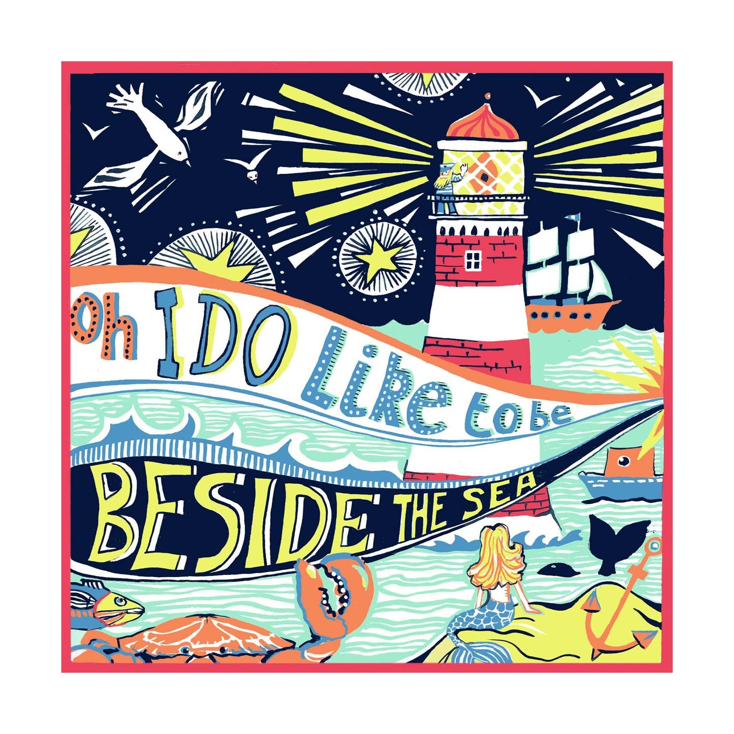 Port & Lemon - Beside the Seaside Greetings Card