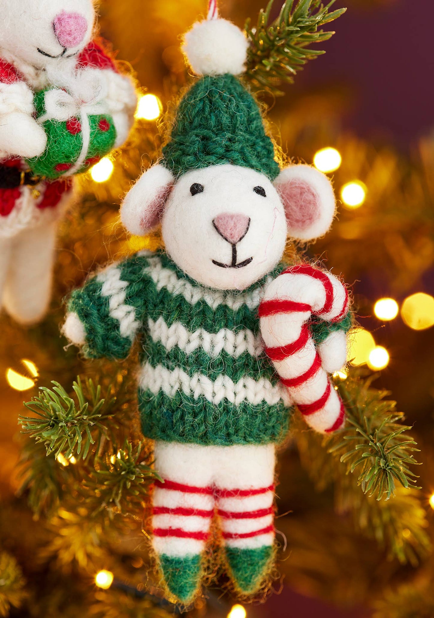 Namaste - Felt Santa Elf Decoration