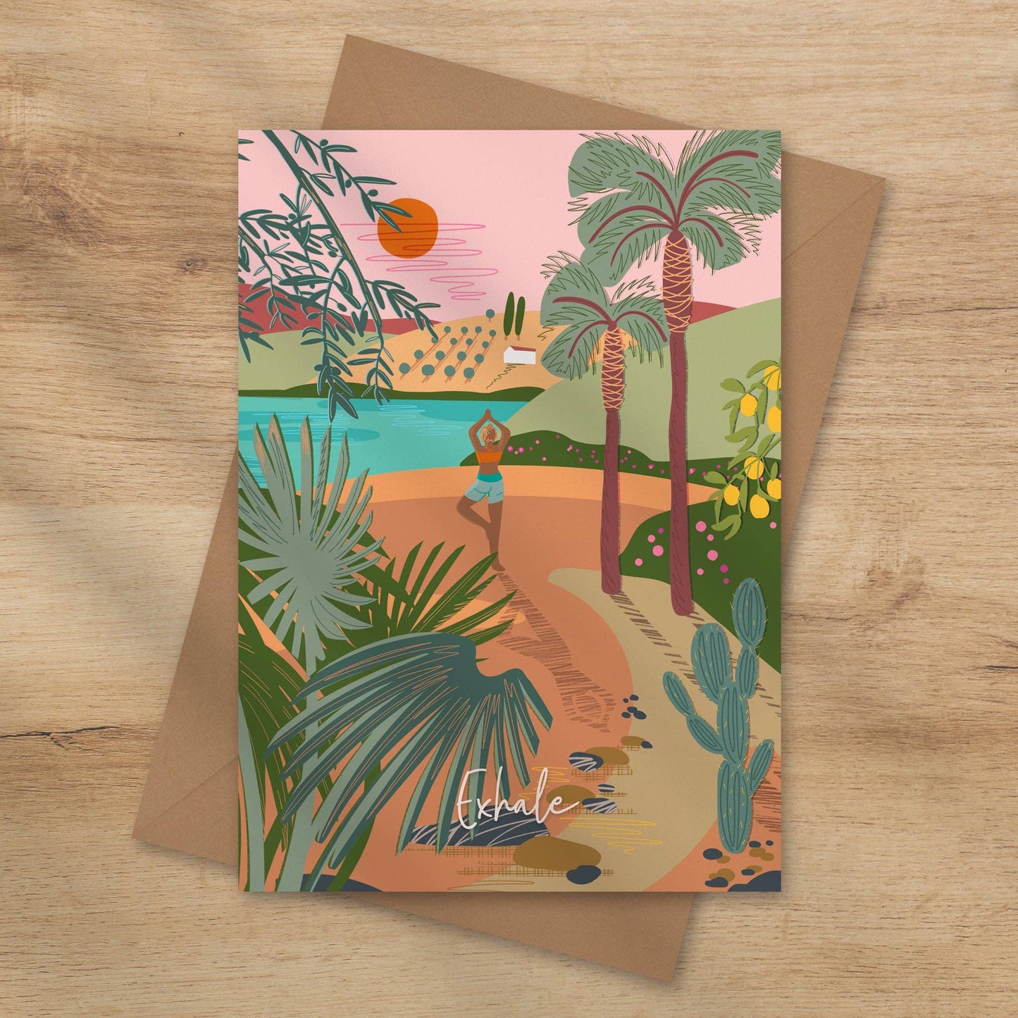 Exhale Greeting Card