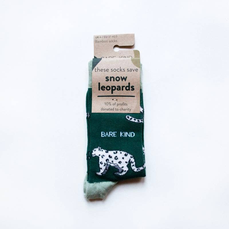 Bare Kind - Snow Leopard Socks