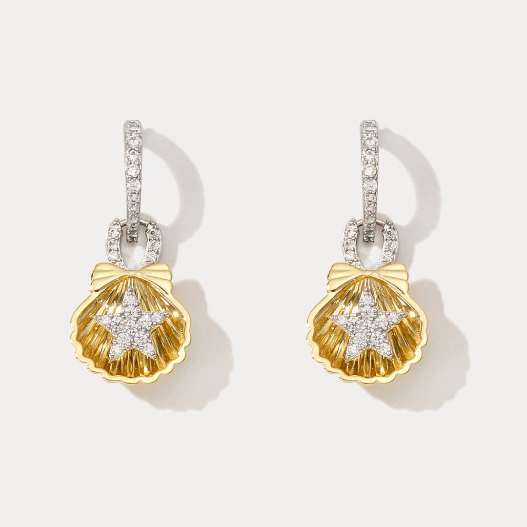 Verdivine - Starfish Shell Earrings