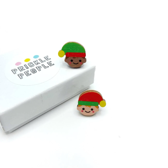 Elf Earrings, Christmas Earrings, Holiday Earrings