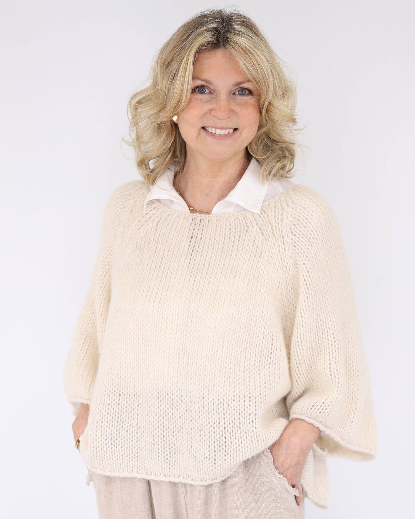 Cadenza Italy Ltd - Alpaca Blend Swing Jumper