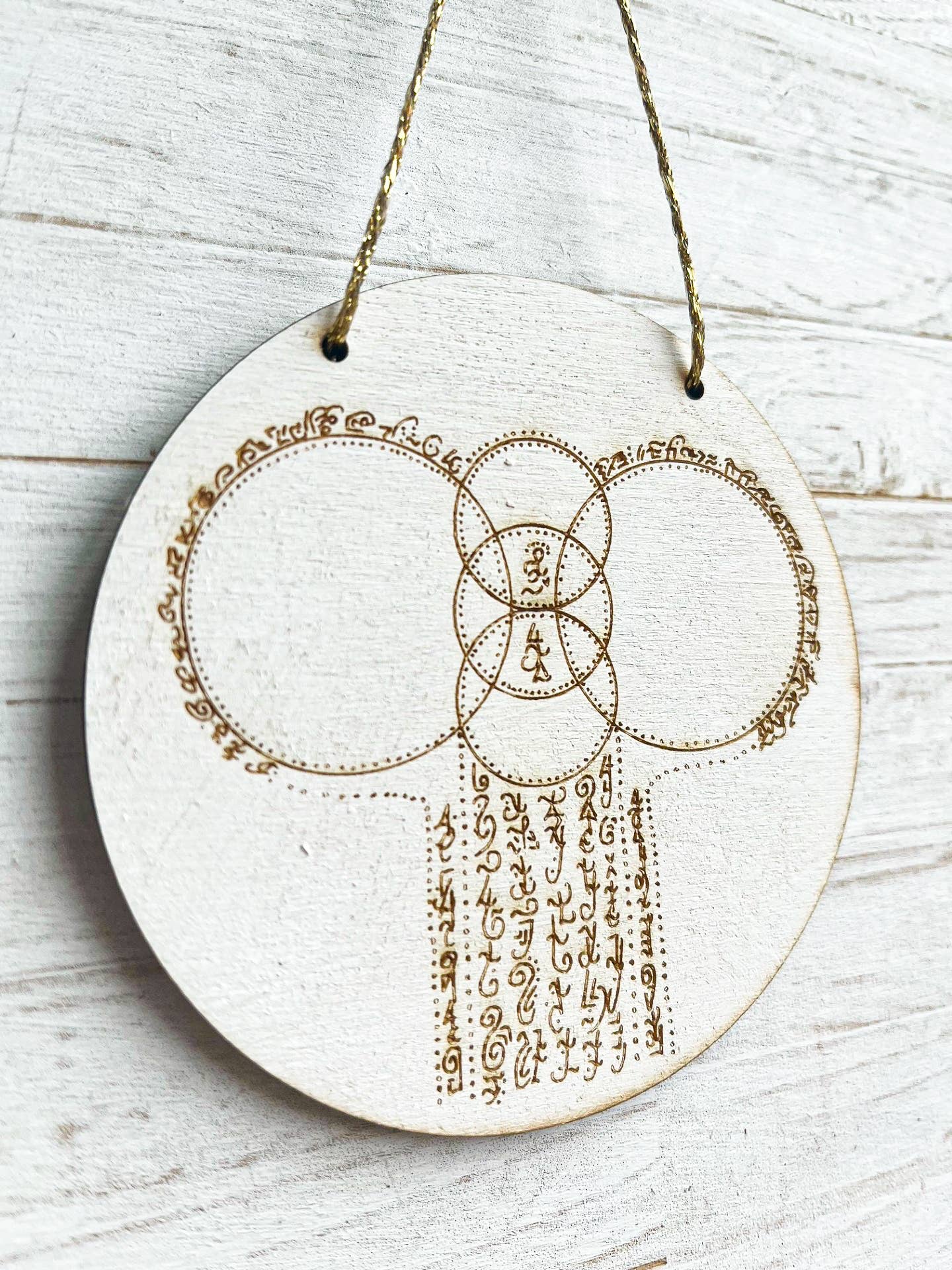 Gorgeous Little Bits - Divine Feminine Light Code Circular Hanging Decoration