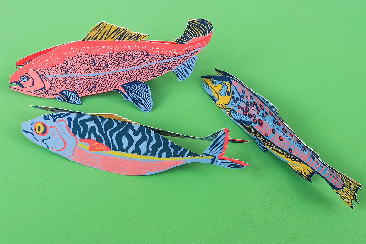 East End Press Mackerel Greeting Card