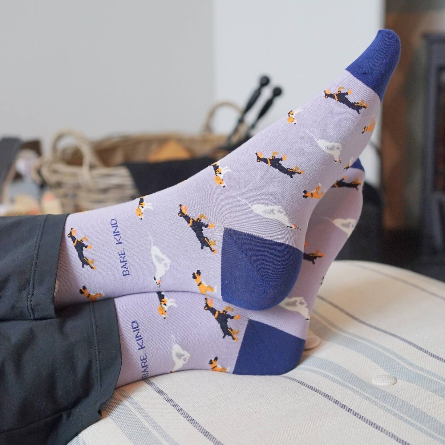 Bare Kind - Purple Dog Socks