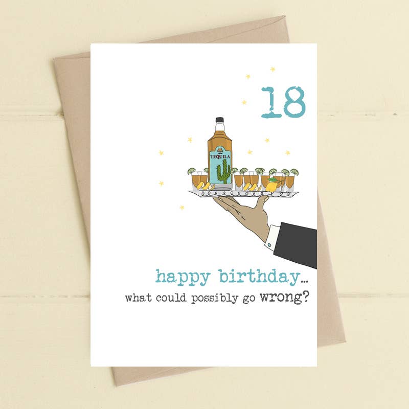 Dandelion Stationery - Happy Birthday Age 18 - Greetings Card