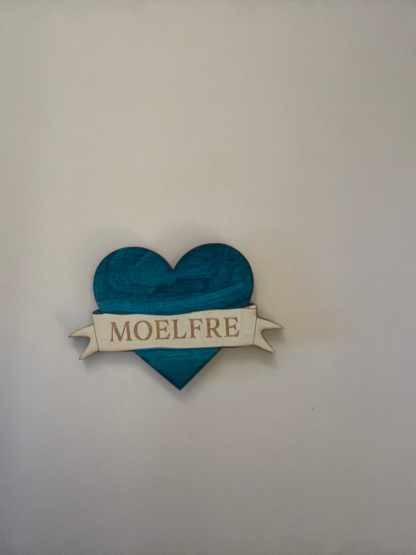 Gorgeous Little Bits - Blue Love Heart "Moelfre" Magnet