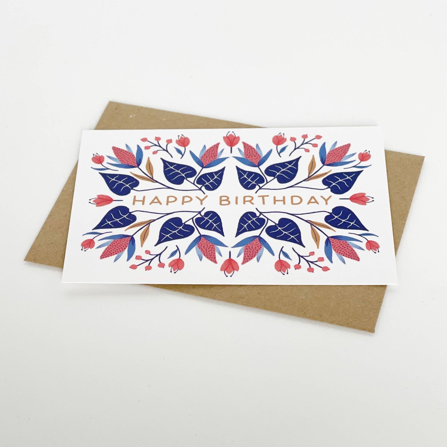 Lomond Paper Co - Happy Birthday - Floral Winter Design