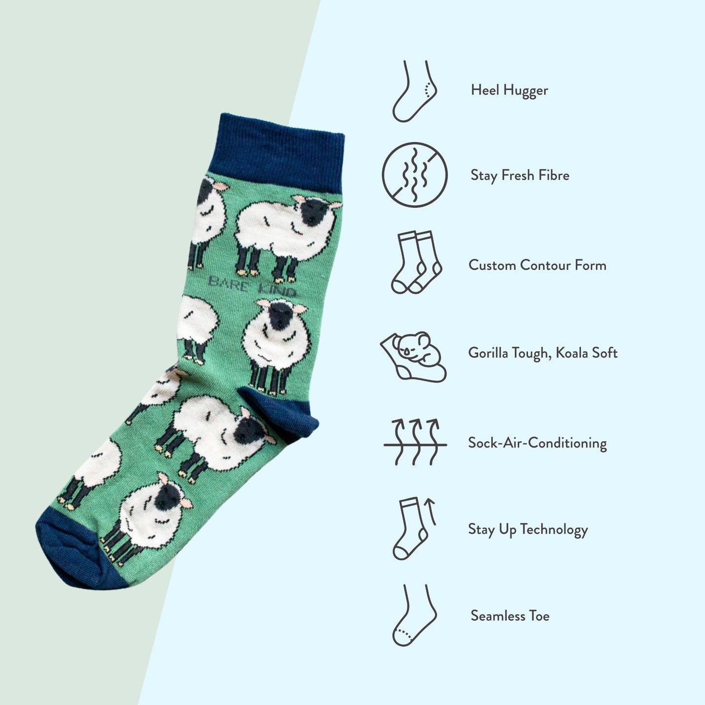Bare Kind - Sheep Socks