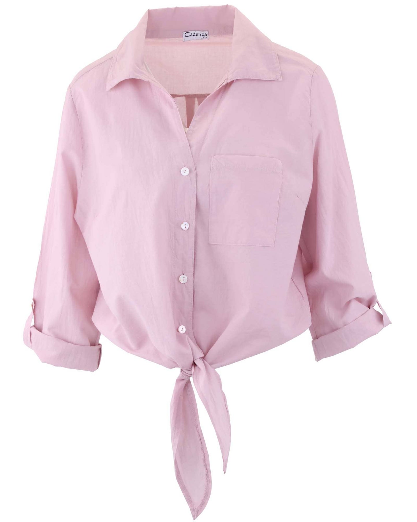 Cadenza Italy Ltd - Cotton Tie Front Shirt